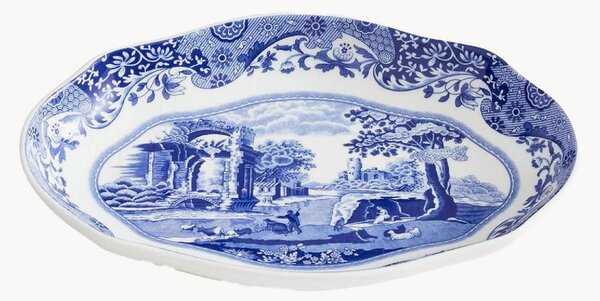 Porcelánový snídaňový talíř Blue Italian