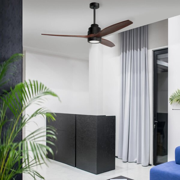 Stropní ventilátor Sabal s dálkovým ovládáním – Černá
