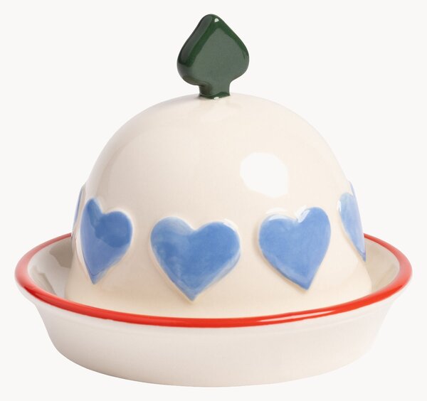 Ručně malovaná máselnička Hearts