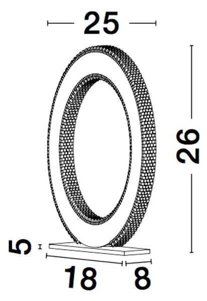 LED stolní lampa Cilion – Zlatá