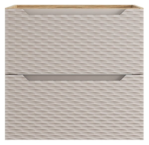 Comad Koupelnová skříňka pod umyvadlo Ocean Beige 60 béžová/dub olejovaný