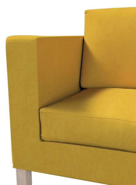Potah na pohovku IKEA Karlanda 2-místná, krátký barva žlutá látka pletený vzor
