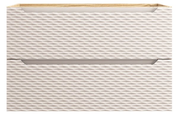 Comad Koupelnová skříňka pod umyvadlo Ocean Beige 90 béžová/dub olejovaný