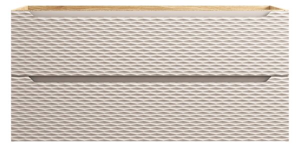 Comad Koupelnová skříňka pod umyvadlo Ocean Beige 120 béžová/dub olejovaný