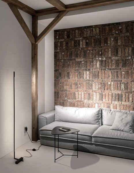 LED stojací lampa Raccio 85 černé – Černá