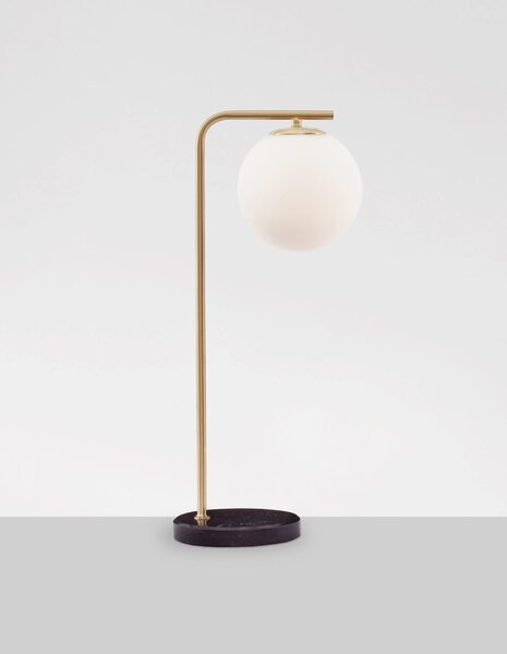 Designová stolní lampa Alvarez – Zlatá