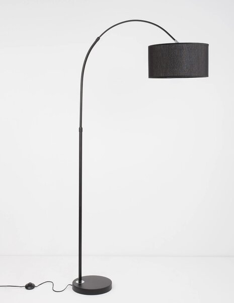 Retro stojací lampa Sama 90 černé – Černá