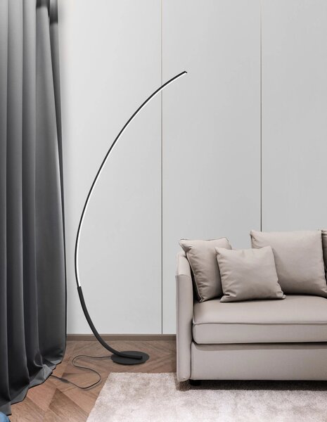 LED stojací lampa Premium 26 černé – Černá