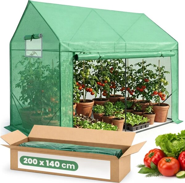 Zahradní foliovník 200x140x200 cm LUMPAN - zelený
