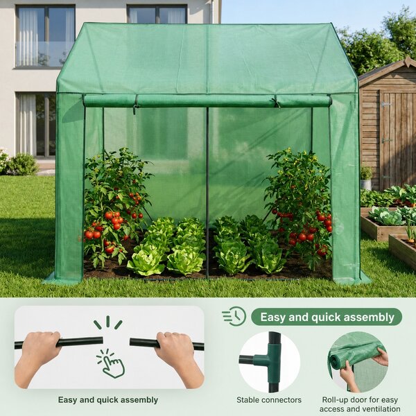 Zahradní foliovník 200x140x200 cm LUMPAN - zelený