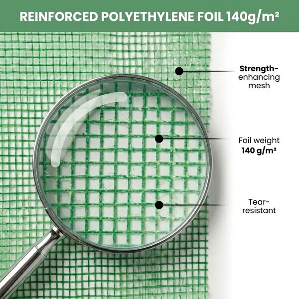Zahradní foliovník 200x140x200 cm LUMPAN - zelený