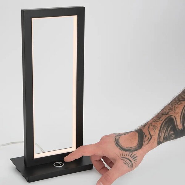 LED stolní lampa Cornice – Černá