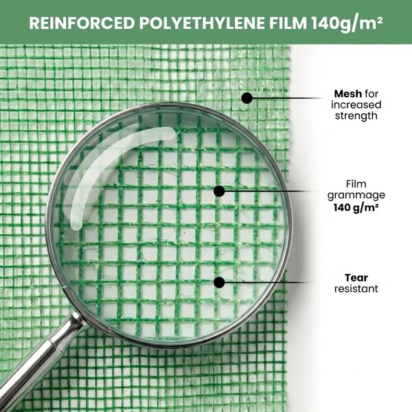 Zahradní foliovník 202x80x170 cm LUMPAN - zelený