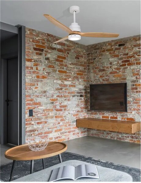 Stropní ventilátor Nature 132 bílé s dálkovým ovládáním – Bílá