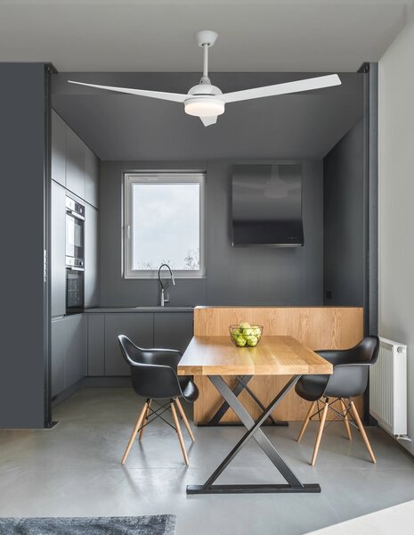 Stropní ventilátor Flow 15.2 bílé s dálkovým ovládáním – Bílá