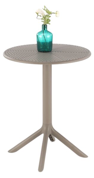 HALMAR Zahradní kulatý stůl CALVO 60 cm khaki