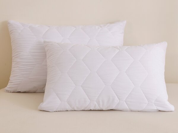 XPOSE® Prošívaný chránič polštáře - bílý 40x60 cm