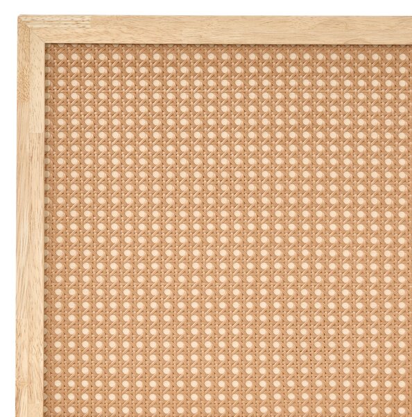 Postel Umělý ratan MONPAZIER 120 x 200 cm Světle hnědá