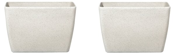 Sada 2 květináčů BARIS 60 cm Béžová