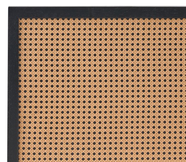 Postel Umělý ratan MONPAZIER 120 x 200 cm Černá