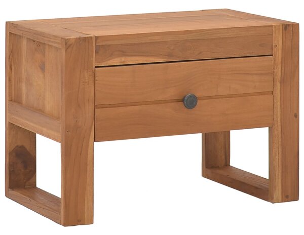 Noční stolek 50 x 30 x 35 cm masivní teakové dřevo
