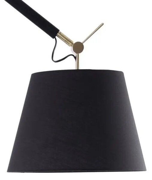 Designová lampa Zyta černé/zlaté – Černá