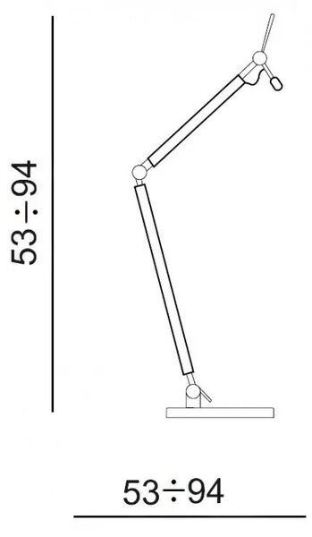 Designová stolní lampa Zyta S Table hliníkové – Šedá