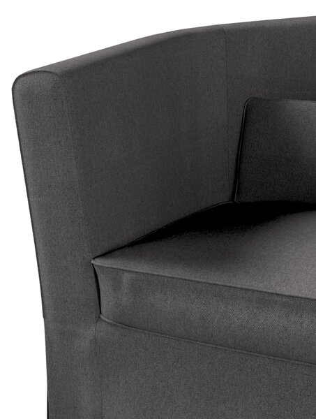 Potah na křeslo IKEA Ektorp Tullsta barva šedá látka pletený vzor