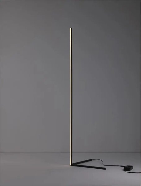 LED stojací lampa V-Line 585 černé – Černá