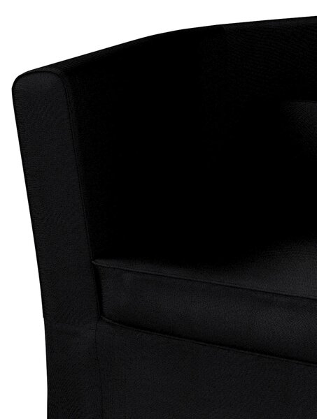 Potah na křeslo IKEA Ektorp Tullsta barva černá látka pletený vzor