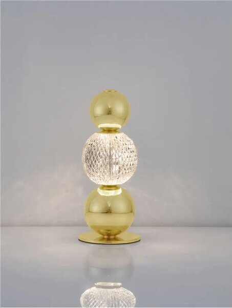 Rustikální stolní lampa Brille – LED
