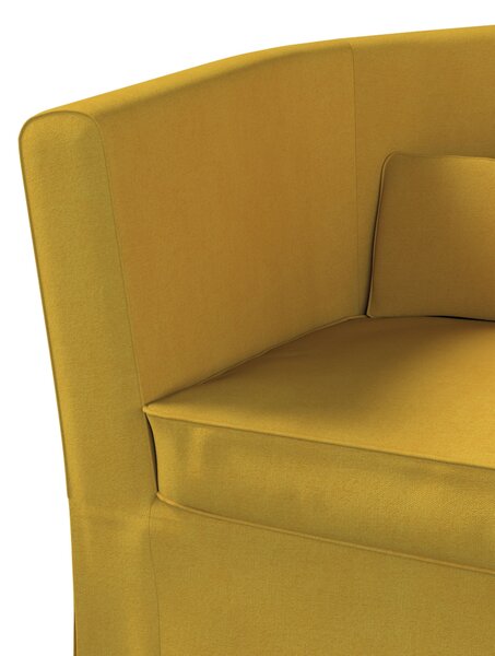 Potah na křeslo IKEA Ektorp Tullsta barva žlutá látka pletený vzor