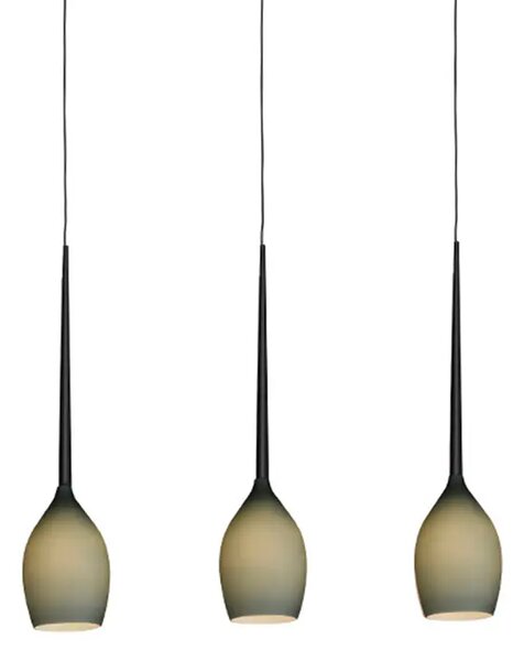 Retro lustr Izza 3 Olive