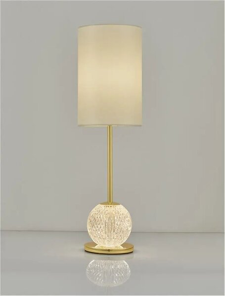 Rustikální stolní lampa Brillante 15.5 zlaté – LED