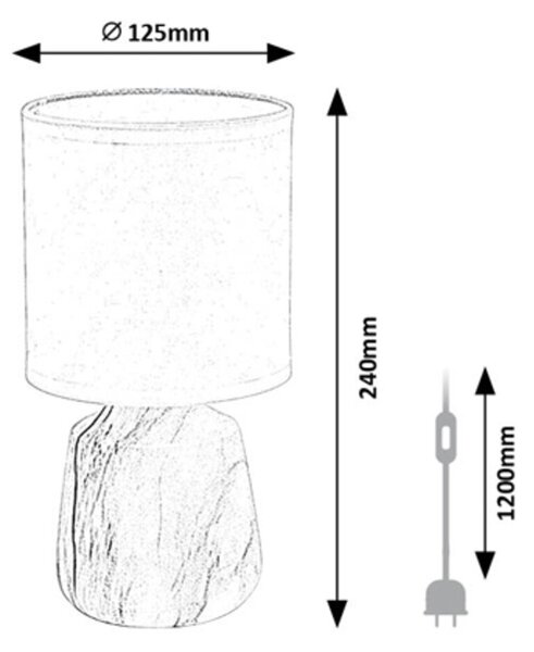 Rabalux NALISA stolní lampa 74067