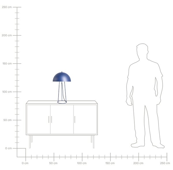 Stolní lampa MOPAN Kov Modrá