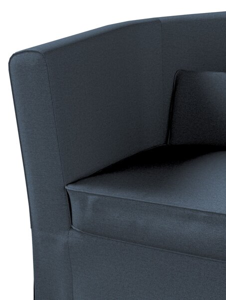 Potah na křeslo IKEA Ektorp Tullsta barva modrá látka pletený vzor