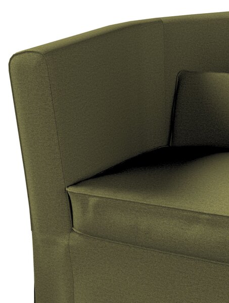 Potah na křeslo IKEA Ektorp Tullsta barva zelená látka pletený vzor