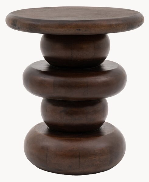 Kulatý konferenční stolek z mangového dřeva Sculpt