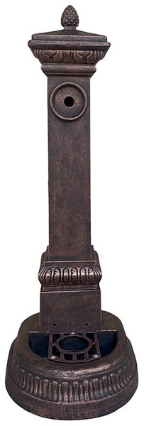Vodovodní Litinový SLOUPEK AZTE XXL s KOHOUTKEM DRAK, měděná patina, 100 cm
