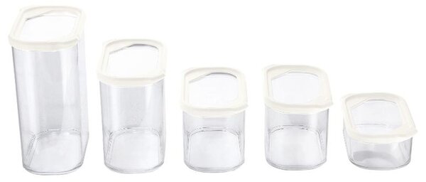 Silvercrest® Sada potravinových dóz (Sada 4 velikostí/bílá) (100399645001)