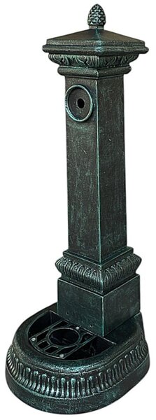 Vodovodní Litinový SLOUPEK AZTE XXL, zelená patina, 100 cm