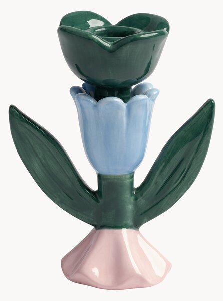 Ručně malovaný svícen Blume