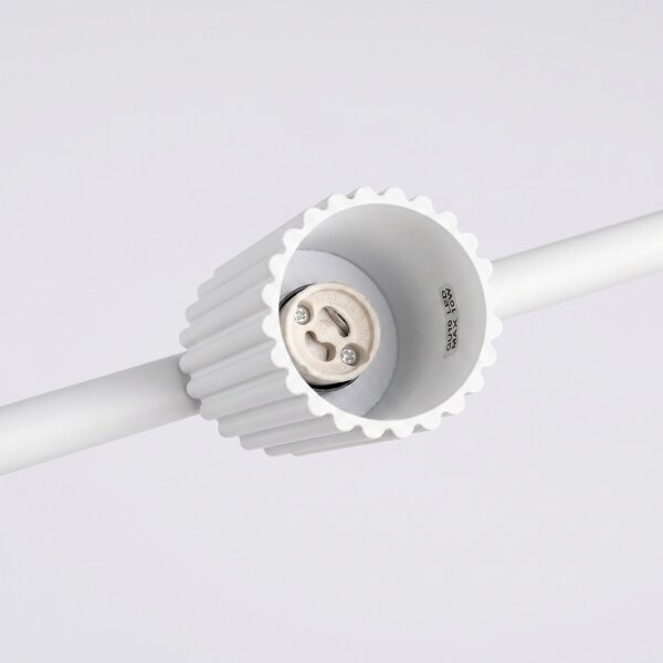 Sollux SL.2711 - Lustr na lanku KARBON 4xGU10/10W/230V bílá