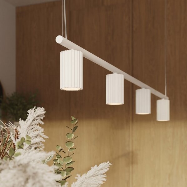 Sollux SL.2711 - Lustr na lanku KARBON 4xGU10/10W/230V bílá