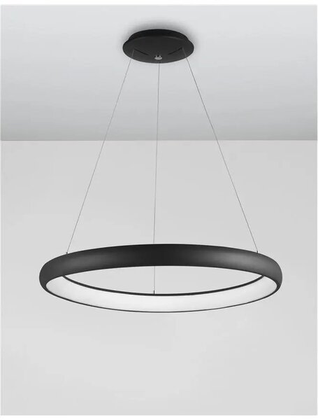 LED lustr Albi 60 černé – Černá