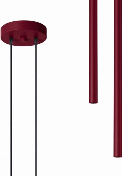 Sollux SL.2122 - Lustr na lanku PASTELO 2xG9/8W/230V červená