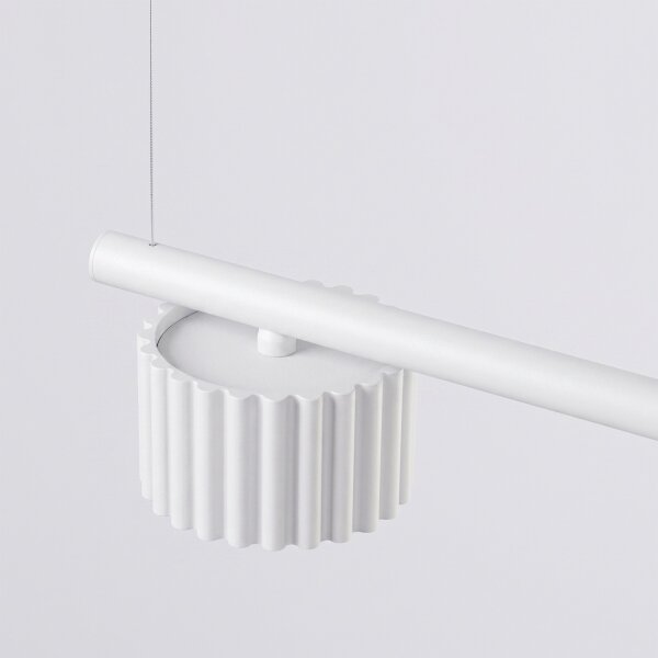 Sollux SL.2695 - Lustr na lanku AURA 4xGX53/10W/230V bílá