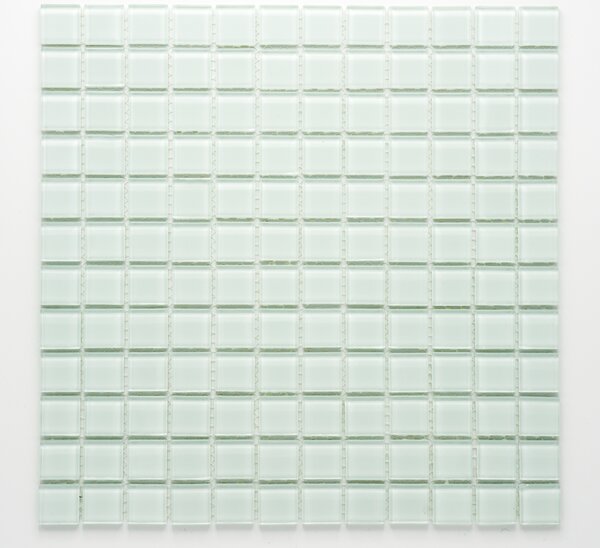 Skleněná mozaika bílá 23x23mm