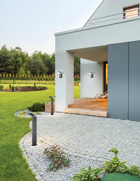 Venkovní LED lampa Park 2 x 6W 125 tmavě šedé – Šedá